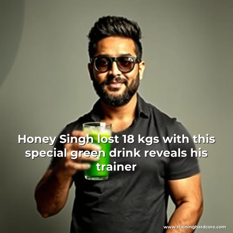 Artistic representation for Honey Singh lost 18 kgs with this special green drink reveals his trainer