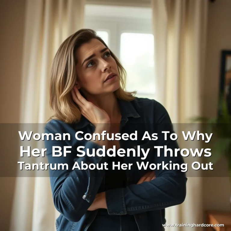 Artistic representation for Woman Confused As To Why Her BF Suddenly Throws Tantrum About Her Working Out