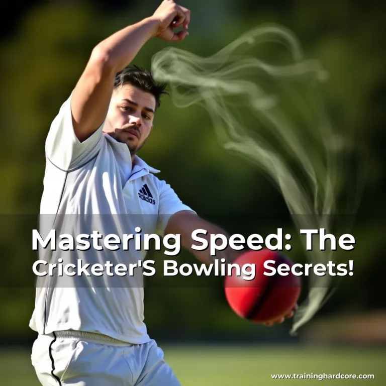 Artistic representation for Mastering Speed: The Cricketer'S Bowling Secrets!