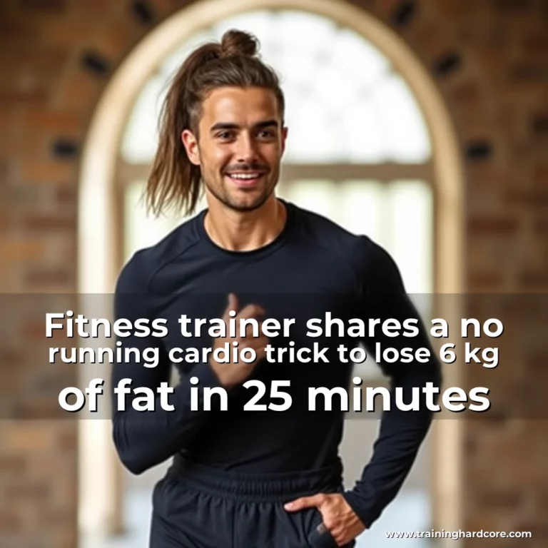 Artistic representation for Fitness trainer shares a no running cardio trick to lose 6 kg of fat in 25 minutes