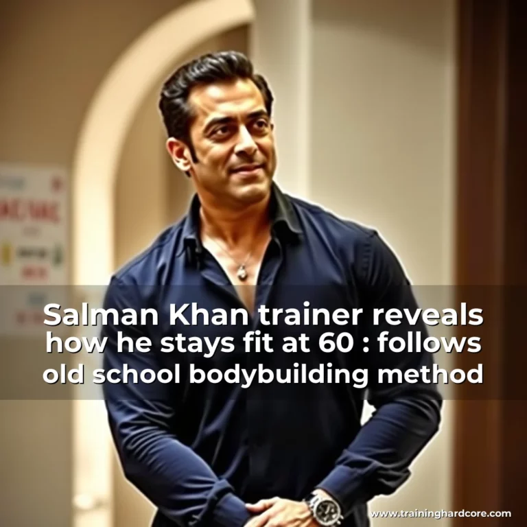 Artistic representation for Salman Khan trainer reveals how he stays fit at 60 : follows old school bodybuilding method