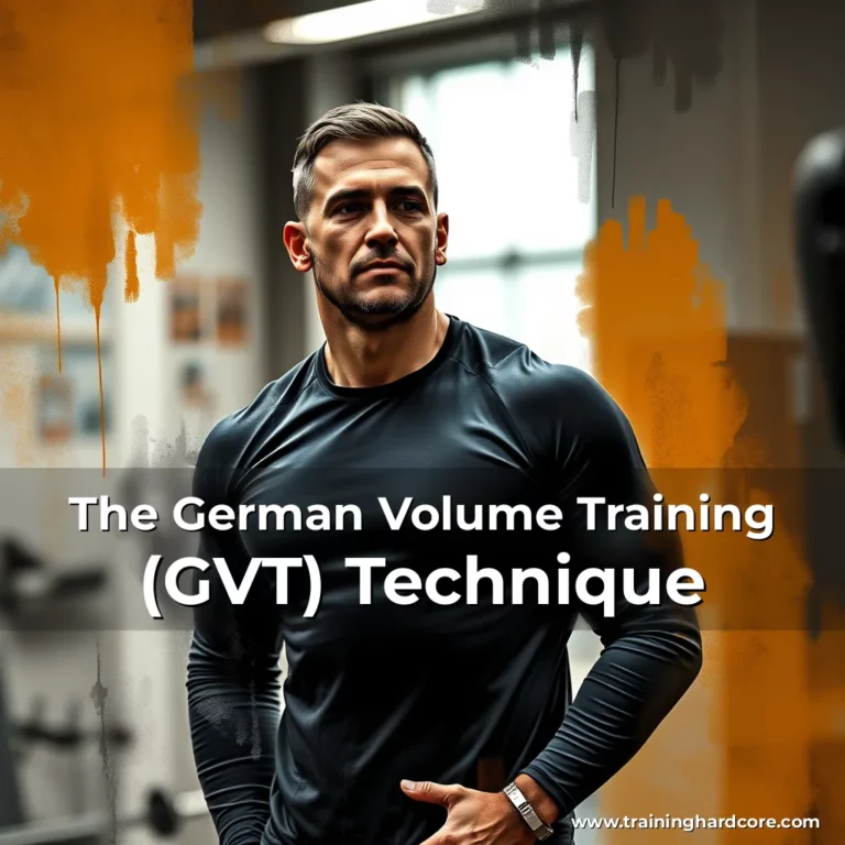 Artistic representation for The German Volume Training (GVT) Technique