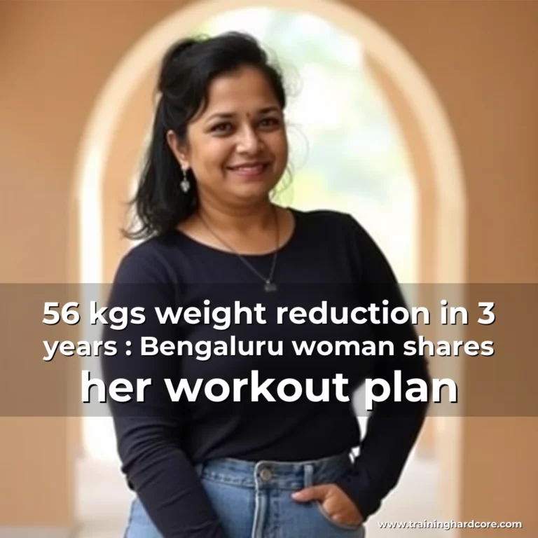 Artistic representation for 56 kgs weight reduction in 3 years : Bengaluru woman shares her workout plan
