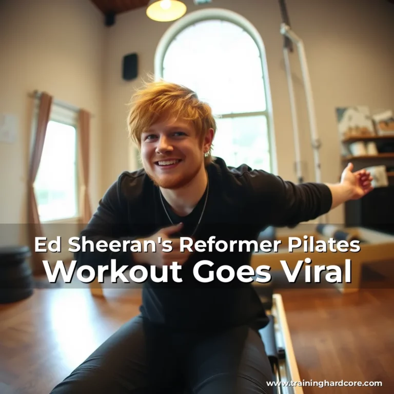 Artistic representation for Ed Sheeran's Reformer Pilates Workout Goes Viral