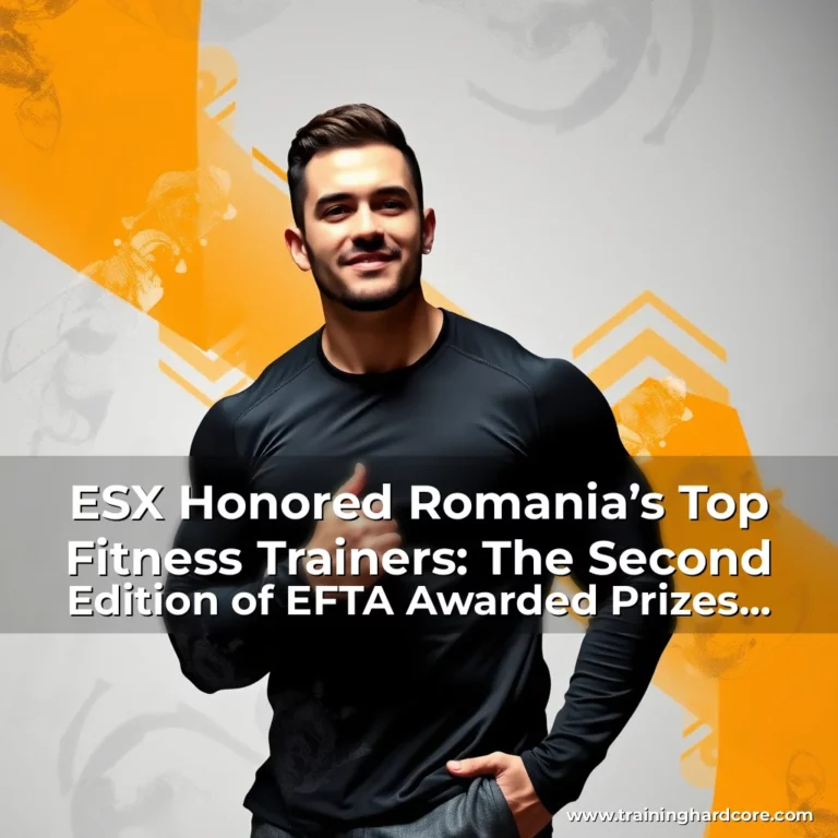 Artistic representation for ESX Honored Romania’s Top Fitness Trainers: The Second Edition of EFTA Awarded Prizes Worth Over €15,000