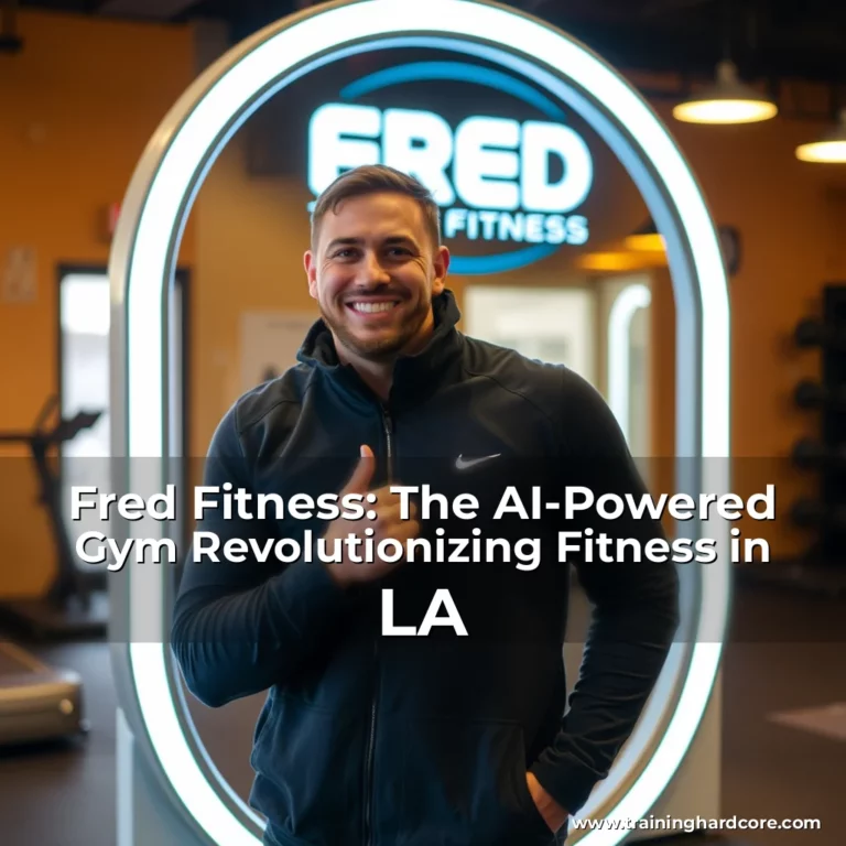Artistic representation for Fred Fitness: The AI-Powered Gym Revolutionizing Fitness in LA