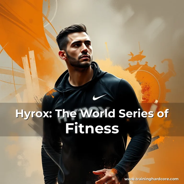 Artistic representation for Hyrox: The World Series of Fitness