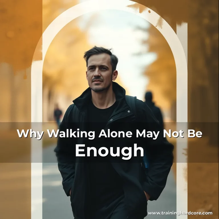 Artistic representation for Why Walking Alone May Not Be Enough