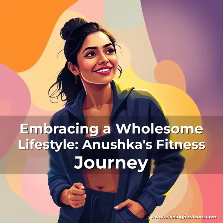 Artistic representation for Embracing a Wholesome Lifestyle: Anushka's Fitness Journey