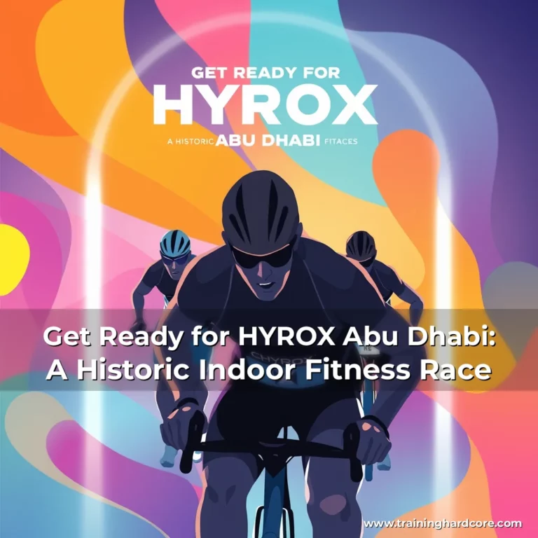 Artistic representation for Get Ready for HYROX Abu Dhabi: A Historic Indoor Fitness Race