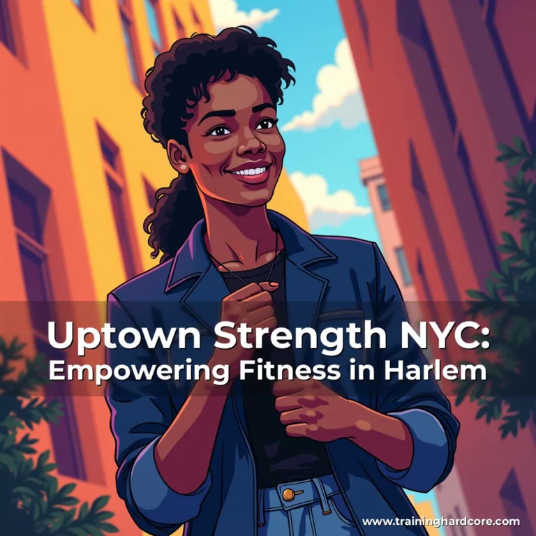 Artistic representation for Uptown Strength NYC: Empowering Fitness in Harlem