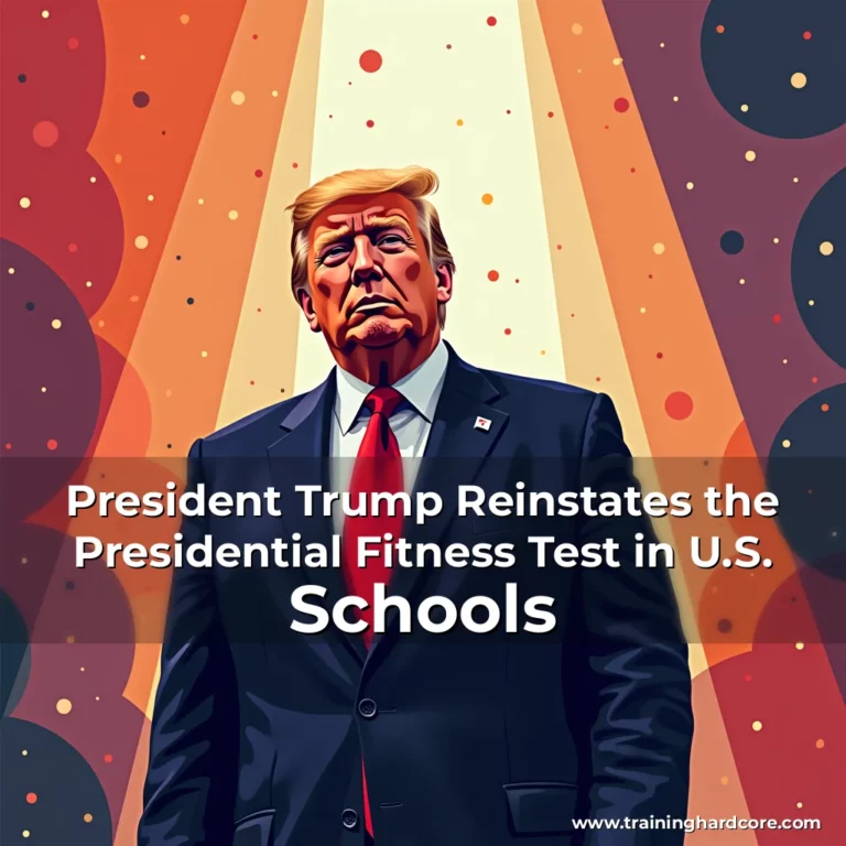 Artistic representation for President Trump Reinstates the Presidential Fitness Test in U.S. Schools