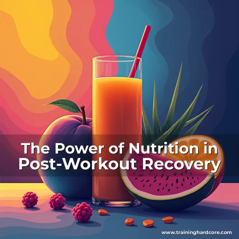 Artistic representation for The Power of Nutrition in Post-Workout Recovery