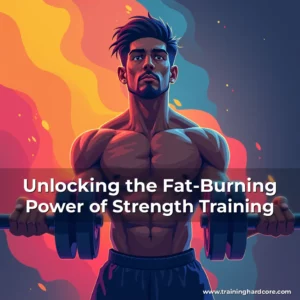 Artistic representation for Unlocking the Fat-Burning Power of Strength Training