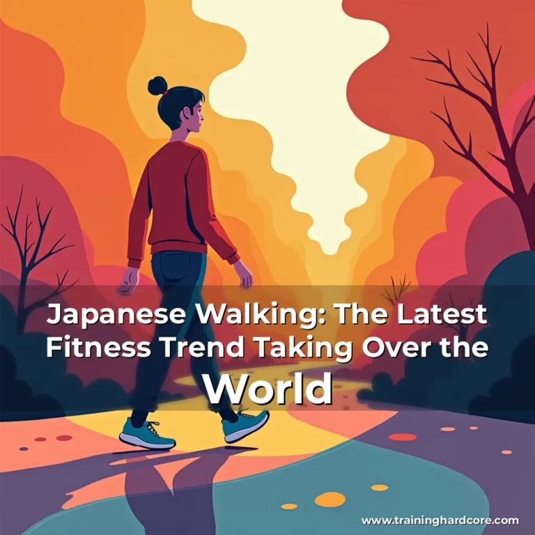 Artistic representation for Japanese Walking: The Latest Fitness Trend Taking Over the World