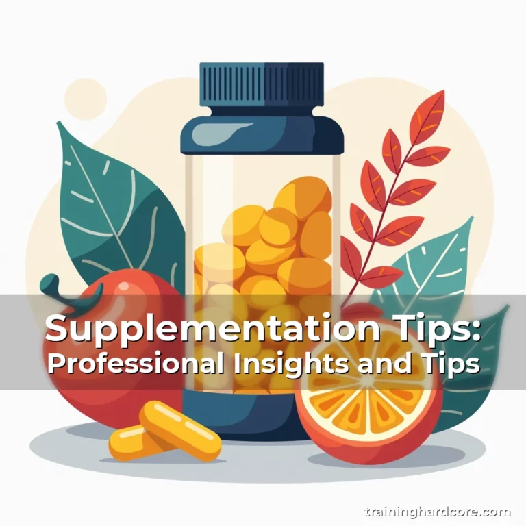 Artistic representation for Supplementation Tips: Professional Insights and Tips