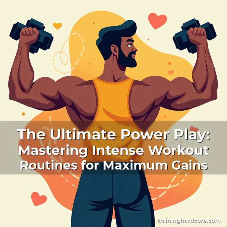 Artistic representation for The Ultimate Power Play: Mastering Intense Workout Routines for Maximum Gains