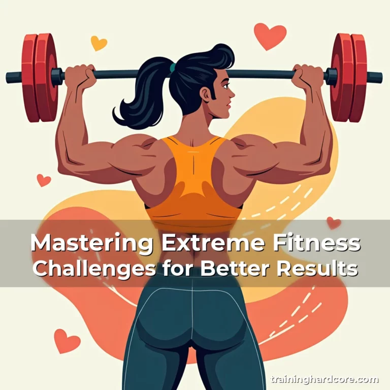 Artistic representation for Mastering Extreme Fitness Challenges for Better Results