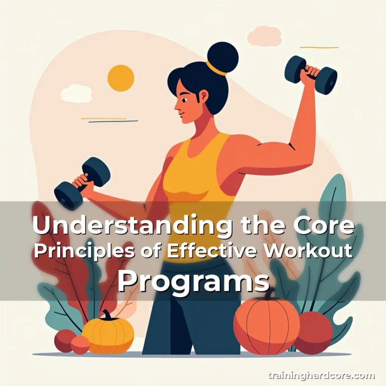 Artistic representation for Understanding the Core Principles of Effective Workout Programs
